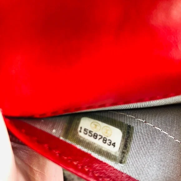 Chanel Timeless XL zipped long wallet in red caviar - Picture 12 of 15